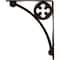 Ekena Millwork Crawley Wrought Iron Bracket, (Single center brace), Antiqued Brass 1 1/2"W x 10"D x 12"H BKTM01X10X12SCRABS - alternate 3